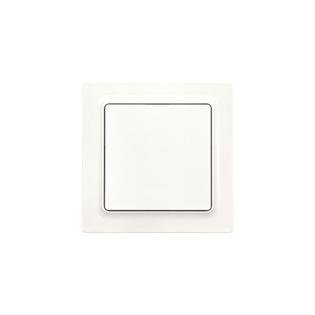 Eltako Funktaster im E-Design55 batterie- und leitungslos polarweiß matt F2T55E-pm