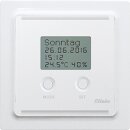 Eltako Funk-Uhren-Thermo-Hygrostat mit Display im E-Design55 reinweiß FUTH55ED/230V-wg