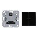 JUNG HOME Tastdimmer 1723NE Nebenstelle 3-Draht + BTLS17102BFSW Taster 2-fach Schwarz