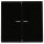 JUNG HOME Tastdimmer 1723NE Nebenstelle 3-Draht + BTLS17102BFSW Taster 2-fach Schwarz