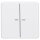 JUNG HOME Tastdimmer 1723NE Nebenstelle 3-Draht + BTCD17102BFWW Taster 2-fach Alpinweiß