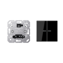 JUNG HOME Tastdimmer Universal LED + BTA17102BFSW Taster...