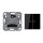 JUNG HOME Tastdimmer Universal LED + BTA17102BFSW Taster 2-fach Schwarz