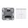 JUNG HOME Tastdimmer Universal LED + BTAS17102BFWW Taster 2-fach Alpinweiß