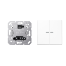 JUNG HOME Tastdimmer Universal LED + BTLS17102BFWW Taster...