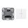JUNG HOME Tastdimmer Universal LED + BTLS17102BFWW Taster 2-fach Alpinweiß