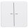 JUNG HOME Tastdimmer Universal LED + BTCD17102BFWW Taster 2-fach Alpinweiß