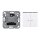 JUNG HOME Tastdimmer Standard + BTAS17102BFWW Taster 2-fach Alpinweiß