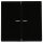 JUNG HOME Tastdimmer Standard + BTLS17102BFSW Taster 2-fach Schwarz