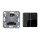 JUNG HOME 1731JE Jalousieeinsatz Universal + BTCD17102PSW Taster 2-fach mit Pfeilsymbolen Schwarz