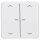 JUNG HOME Jalousietaster-Set mit 1730JE Jalousieeinsatz Standard + BTCD17102PWW Taster 2-fach mit Pfeilsymbolen Alpinweiß