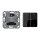 JUNG HOME Jalousietaster-Set mit 1730JE Jalousieeinsatz Standard + BTCD17102PSW Taster 2-fach mit Pfeilsymbolen Schwarz