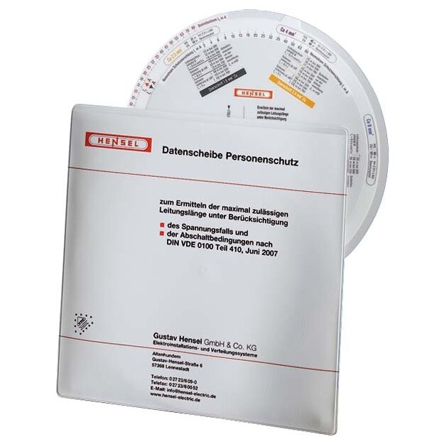 Hensel 11631 Datenscheibe Personenschutz für Kupferkabel