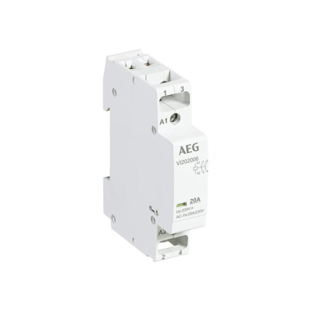 AEG VI202006 Installationsschütz 2S/0Ö 230 V AC QTY 12 4TQB111261R0000
