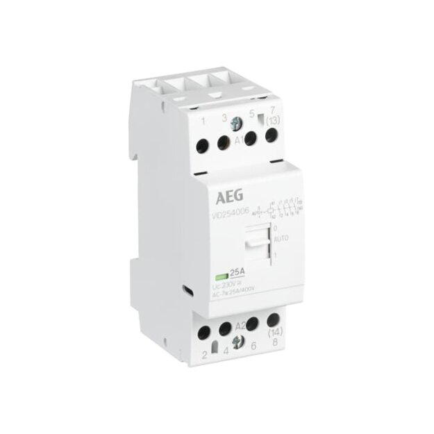 AEG VID254006 Installationsschütz 4S/0Ö 230 V AC QTY 6 4TQB114364R0000