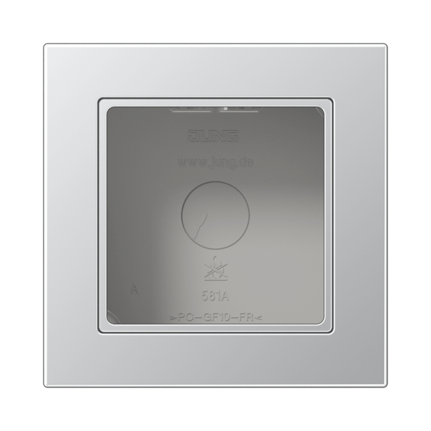 Jung A5581BFAAL Aufputz-Kappe mit Rahmen 1fach Aluminium