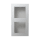 Jung A5582BFAAL Aufputz-Kappe mit Rahmen 2fach Aluminium