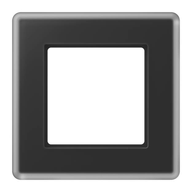 Jung AV581GLMSW Rahmen 1fach Schwarz