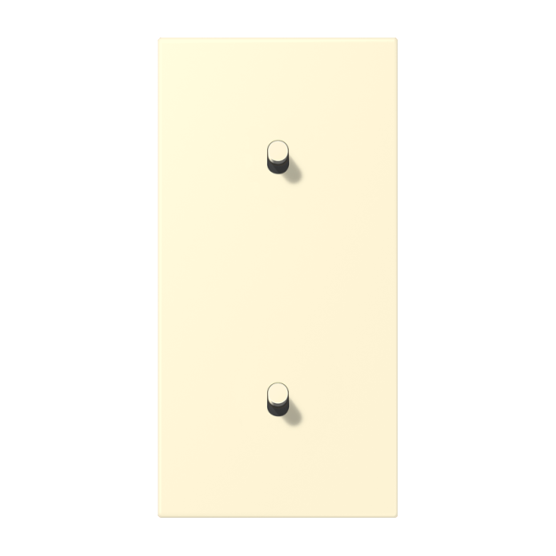Jung LC12-20R0201 Abdeckung 2fach senkrecht mit 1+1 Kipphebeln