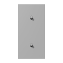 Jung LC12-20R0204 Abdeckung 2fach senkrecht mit 1+1...