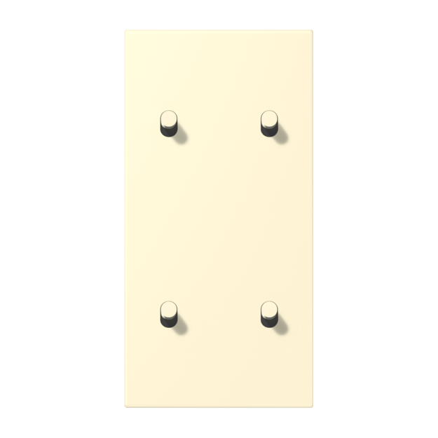Jung LC12-25R0201 Abdeckung 2fach senkrecht mit 2+2 Kipphebeln