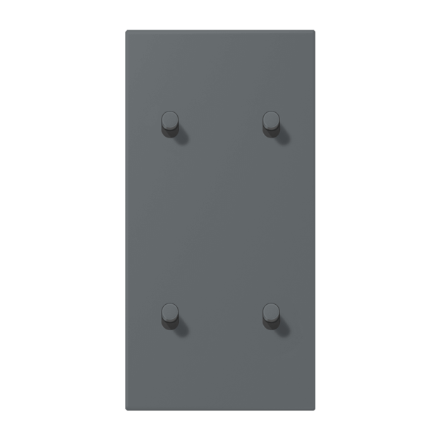 Jung LC12-25R0202 Abdeckung 2fach senkrecht mit 2+2 Kipphebeln