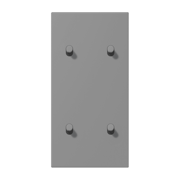 Jung LC12-25R0203 Abdeckung 2fach senkrecht mit 2+2 Kipphebeln