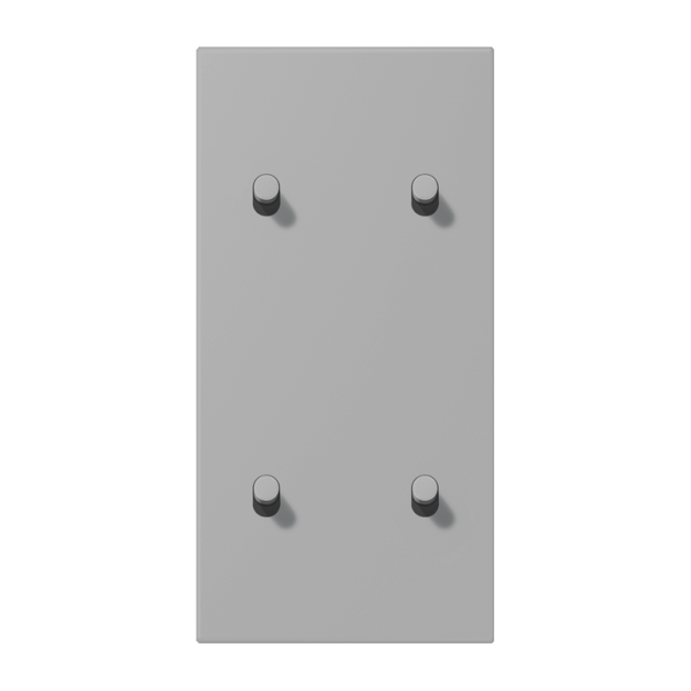 Jung LC12-25R0204 Abdeckung 2fach senkrecht mit 2+2 Kipphebeln