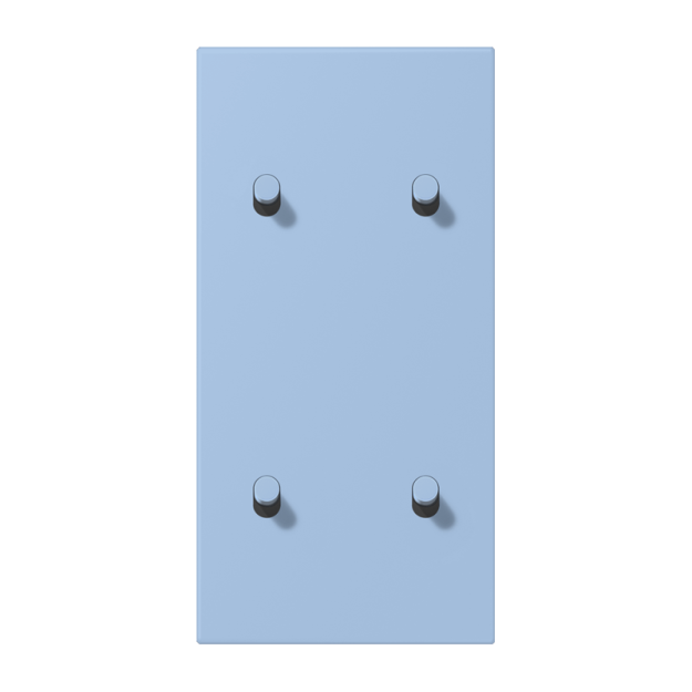 Jung LC12-25R0207 Abdeckung 2fach senkrecht mit 2+2 Kipphebeln