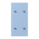 Jung LC12-25R0207 Abdeckung 2fach senkrecht mit 2+2...