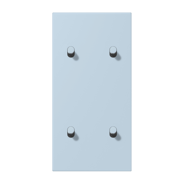 Jung LC12-25R0208 Abdeckung 2fach senkrecht mit 2+2 Kipphebeln