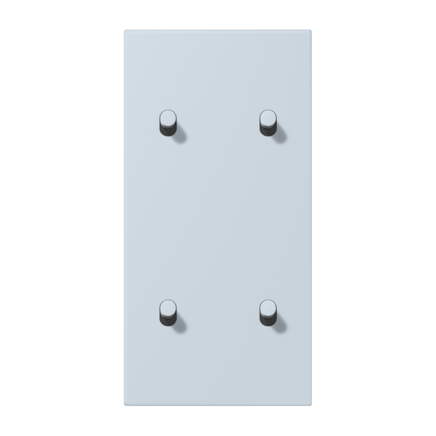 Jung LC12-25R0209 Abdeckung 2fach senkrecht mit 2+2 Kipphebeln