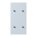 Jung LC12-25R0209 Abdeckung 2fach senkrecht mit 2+2...