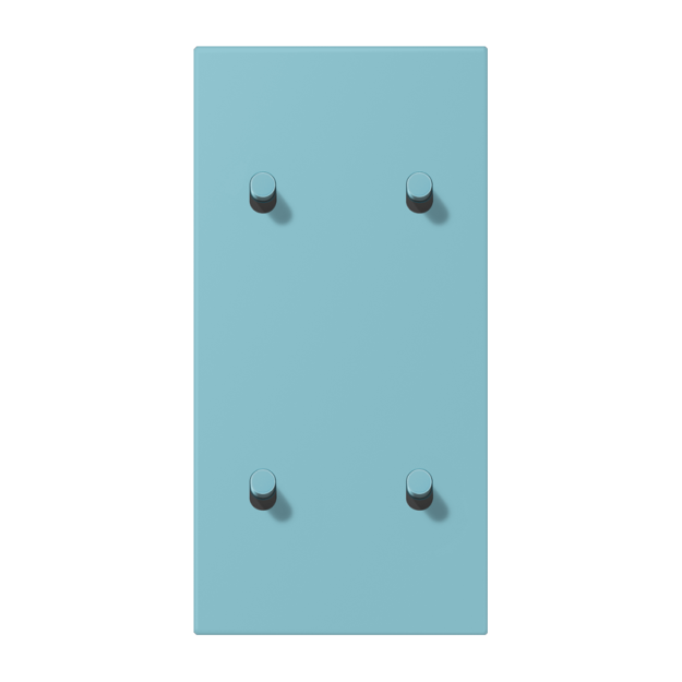 Jung LC12-25R0213 Abdeckung 2fach senkrecht mit 2+2 Kipphebeln