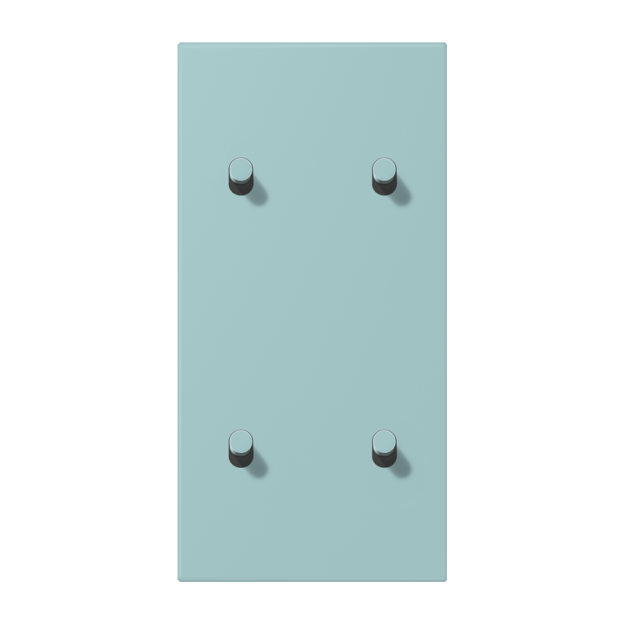 Jung LC12-25R0214 Abdeckung 2fach senkrecht mit 2+2 Kipphebeln