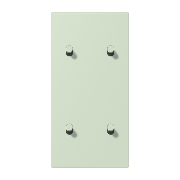 Jung LC12-25R0218 Abdeckung 2fach senkrecht mit 2+2 Kipphebeln