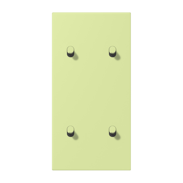 Jung LC12-25R0222 Abdeckung 2fach senkrecht mit 2+2 Kipphebeln