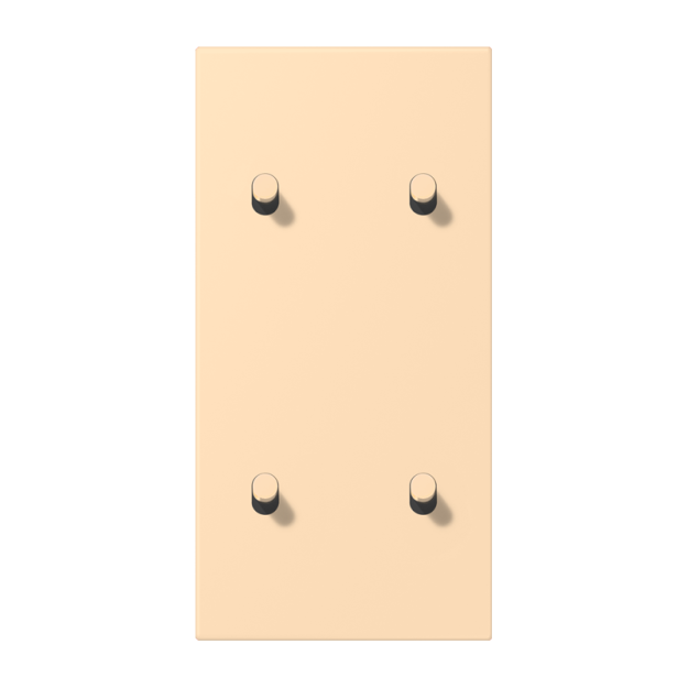Jung LC12-25R0223 Abdeckung 2fach senkrecht mit 2+2 Kipphebeln