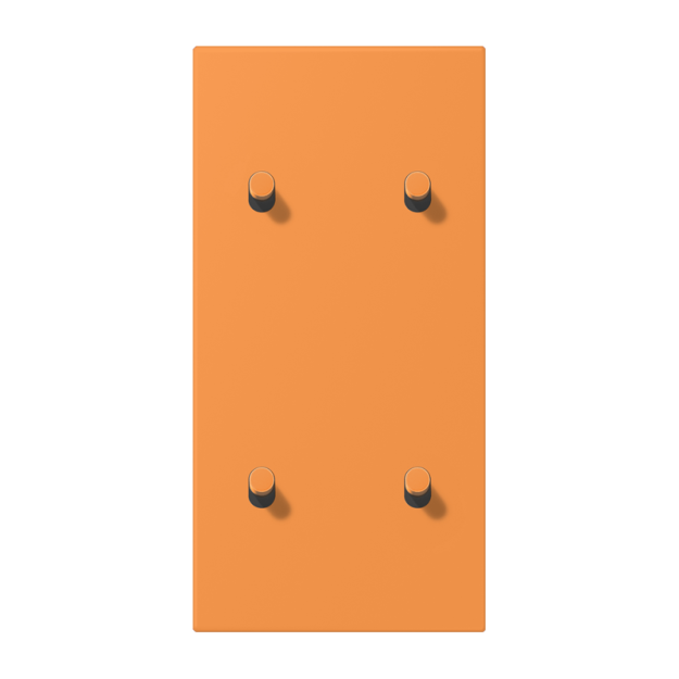 Jung LC12-25R0225 Abdeckung 2fach senkrecht mit 2+2 Kipphebeln