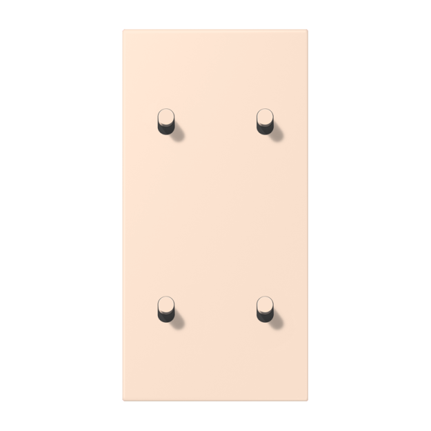 Jung LC12-25R0226 Abdeckung 2fach senkrecht mit 2+2 Kipphebeln