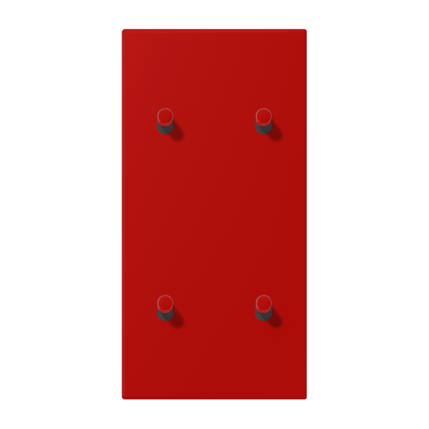 Jung LC12-25R0227 Abdeckung 2fach senkrecht mit 2+2 Kipphebeln