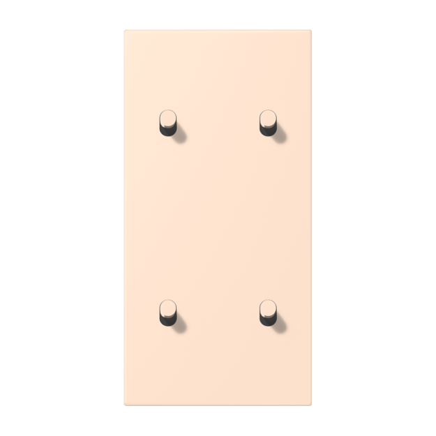 Jung LC12-25R0228 Abdeckung 2fach senkrecht mit 2+2 Kipphebeln