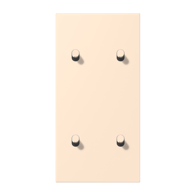 Jung LC12-25R0238 Abdeckung 2fach senkrecht mit 2+2 Kipphebeln