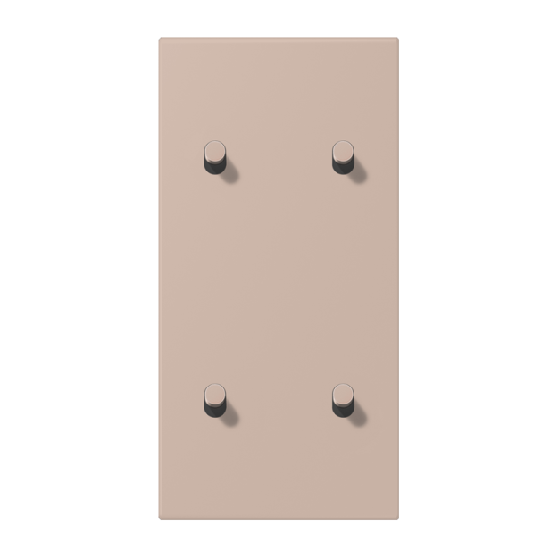 Jung LC12-25R0240 Abdeckung 2fach senkrecht mit 2+2 Kipphebeln