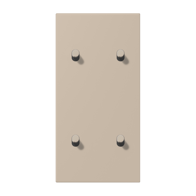 Jung LC12-25R0243 Abdeckung 2fach senkrecht mit 2+2 Kipphebeln