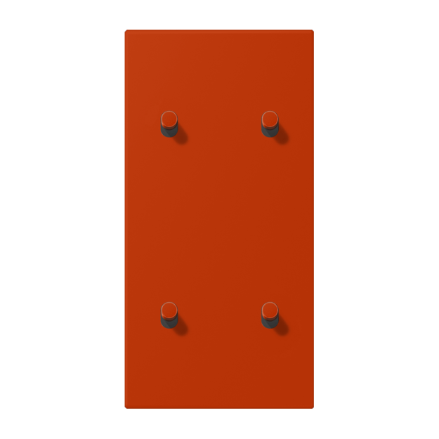 Jung LC12-25R0244 Abdeckung 2fach senkrecht mit 2+2 Kipphebeln