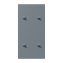 Jung LC12-25R0251 Abdeckung 2fach senkrecht mit 2+2...