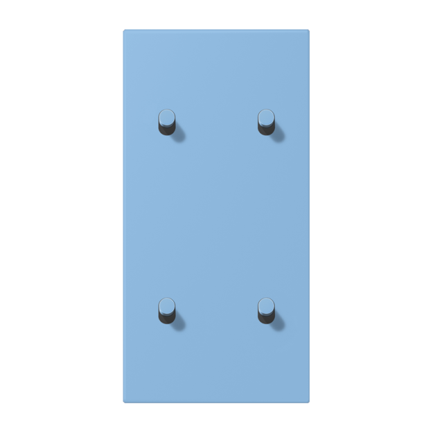 Jung LC12-25R0256 Abdeckung 2fach senkrecht mit 2+2 Kipphebeln