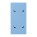Jung LC12-25R0256 Abdeckung 2fach senkrecht mit 2+2...