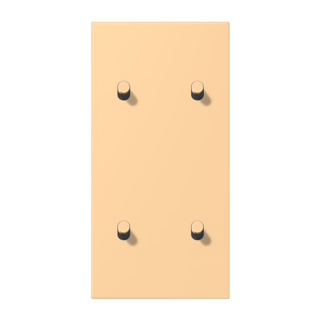 Jung LC12-25R0258 Abdeckung 2fach senkrecht mit 2+2 Kipphebeln